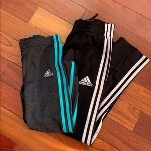 Adidas sweatpants.